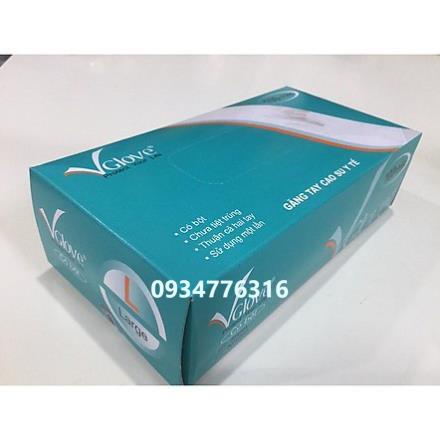 ✅ Găng tay y tế có bột 24cm Vglove 5.0g