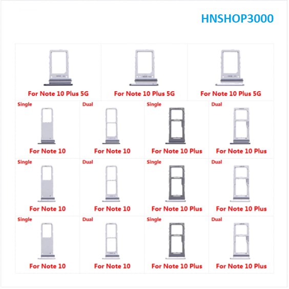 Khay sim Samsung Note 10,Note10 plus, S10,S10 plus,s10e, Note 10 5G bản 2 sim