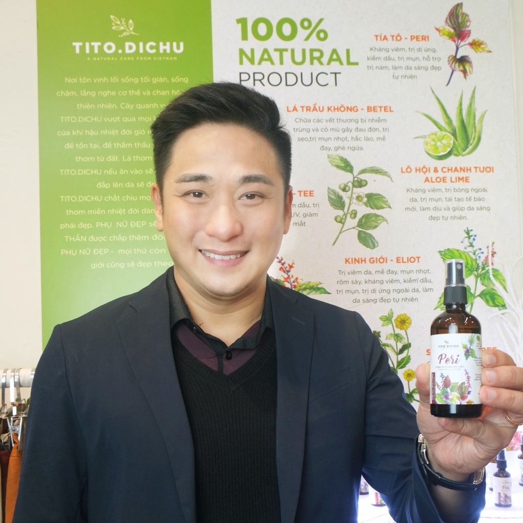 Nước Tía Tô Dưỡng Da Hydrosol Toner Cân Bằng Ph Da Nguyên Chất làm sáng da, mờ tàng nhang ngừa nám -Tía Tô Địa Chủ Peri | BigBuy360 - bigbuy360.vn