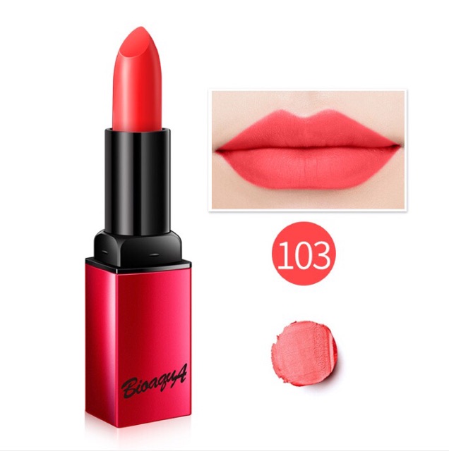 Son Lì chống thấm Bioaqua Velvet Matte Lipstick hàng nội địa Trung