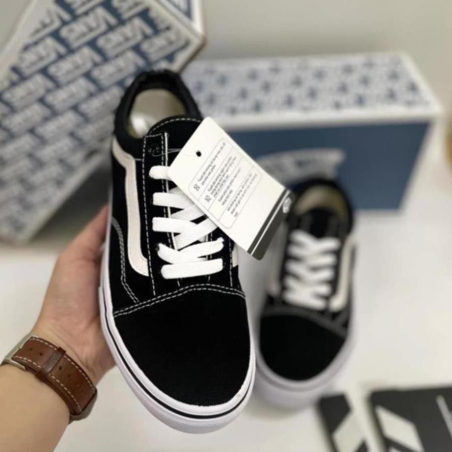 GIÀY 𝐕𝐀𝐍𝐒 VAULT OLD SKOOL MÀU ĐEN ⚡Full box bill⚡ Giày thể thao nam nữ 2021 size 36-43