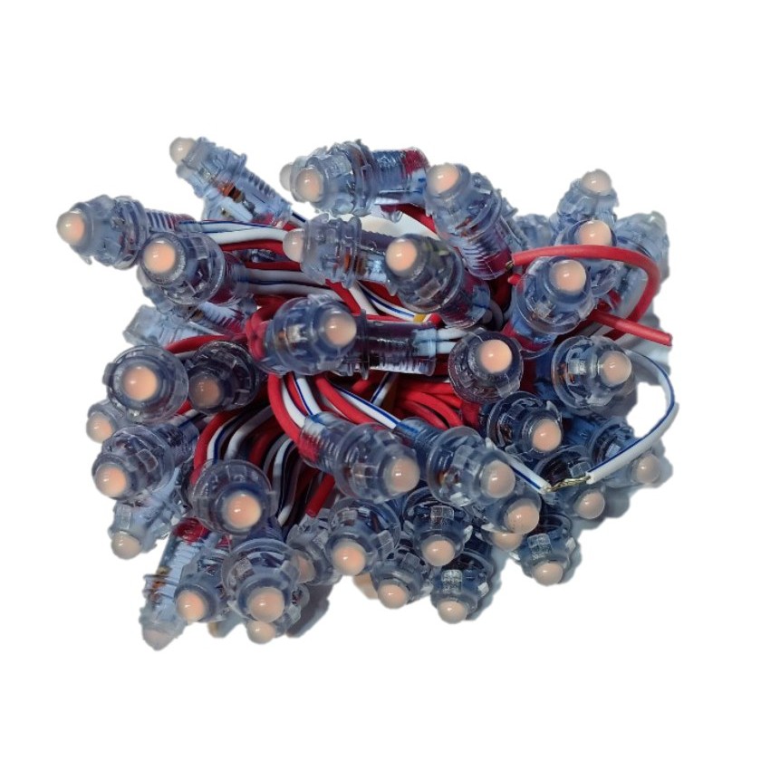 10 DÂY 500 Bóng LED Đúc F5/9mm 12V