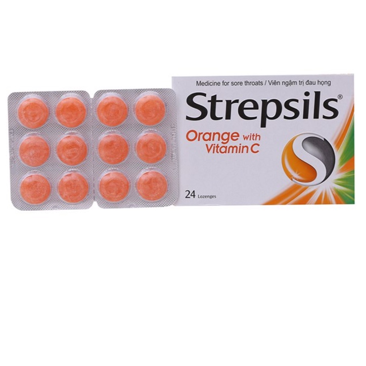 Viên ngậm Strepsils giảm đau họng khan tiếng - đủ mùi vị (hộp 24v) - Đông Anh Pharmart