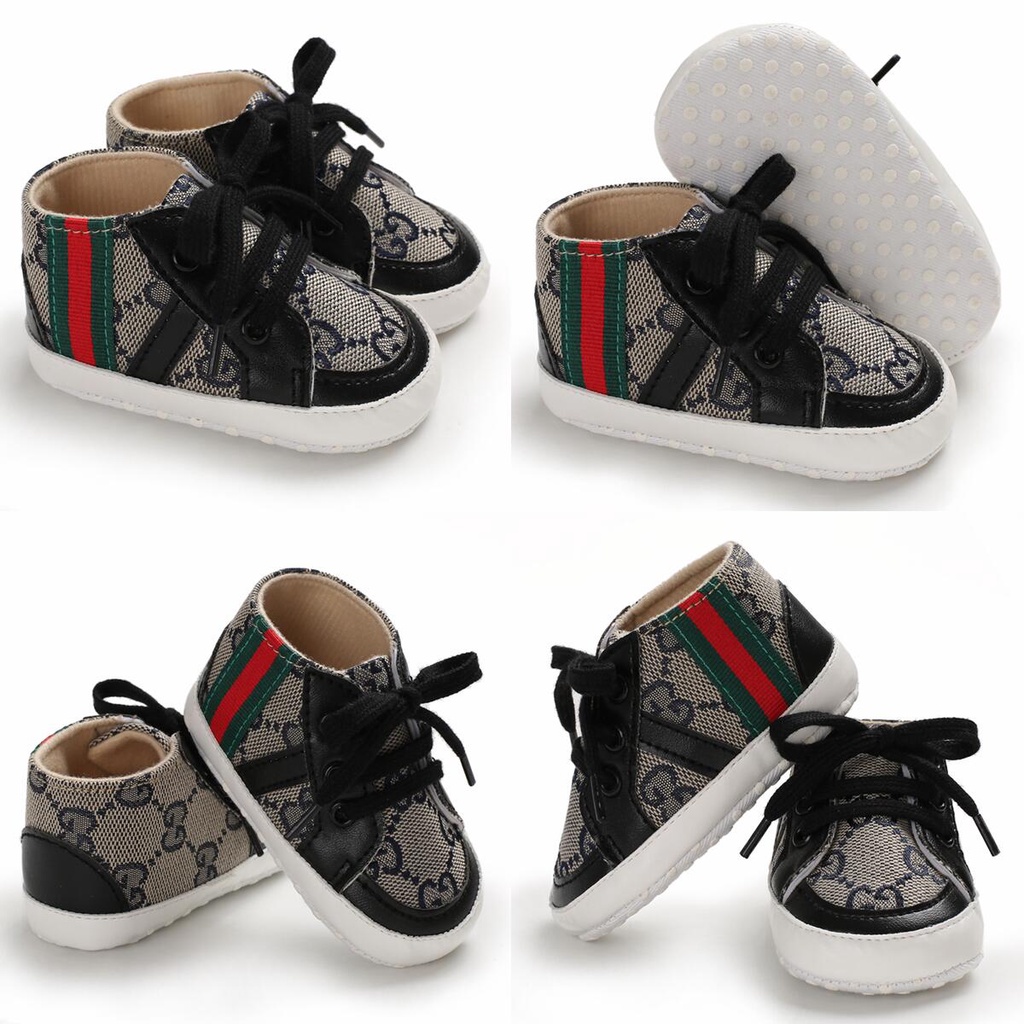 Giày Sneaker Da PU Đế Mềm Cho Bé Sơ Sinh