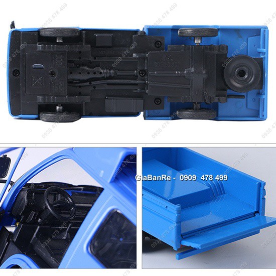 Mô Hình Kim Loại Xe Tải Chở Hàng Isuzu Tỉ Lệ 1:32 - Xanh Biển -  9729