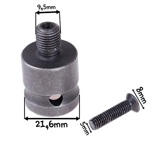 Bộ Dụng Cụ Đầu Chuyển Đổi Mũi Khoan Sang Bulong 1/2 Và Vít Kẹp M5 Thép