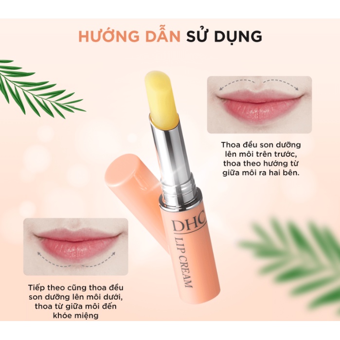 Son dưỡng môi DHC không màu Nhật Bản dưỡng ẩm  môi mềm mượt