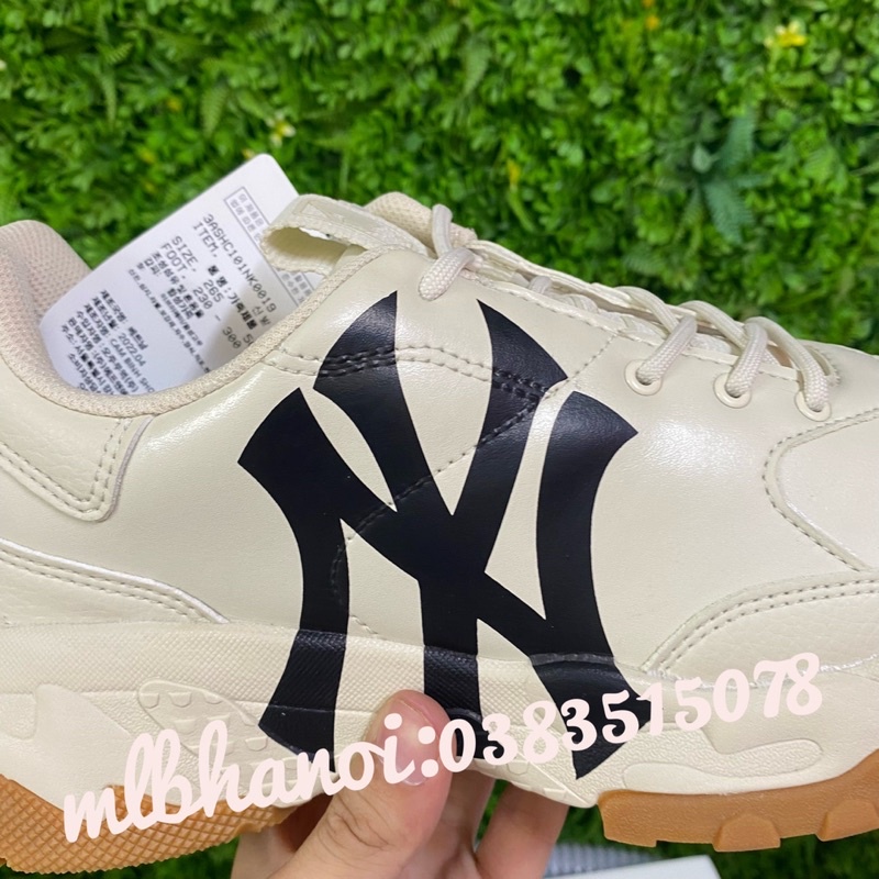 Giày MLB BigBall Chunky A  Giày Sneaker thể thao nam nữ NY Đế Gum chính hãng New York Yankees