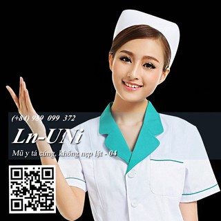 Mũ y tá xinh, không nẹp lật 04