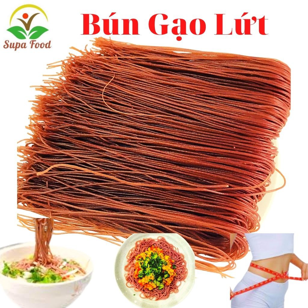 Bún Gạo Lứt Đỏ  - BÚN Khô Thực Dưỡng Cao Cấp Làm Từ GẠO NỨT - bún huyết rồng- Alokids TB