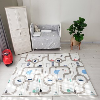 Thảm Cho Bé Chơi Umoo xốp XPE - Gấp gọn Dày 1,5cm, Không Mùi, Không Thấm Nước