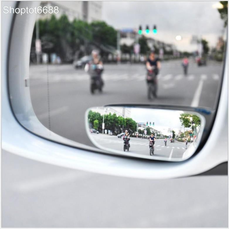 Bộ 2 gương chiếu hậu xóa điểm mù xe hơi (loại hình chữ nhật dài) (Kho hàng Hà Nội)