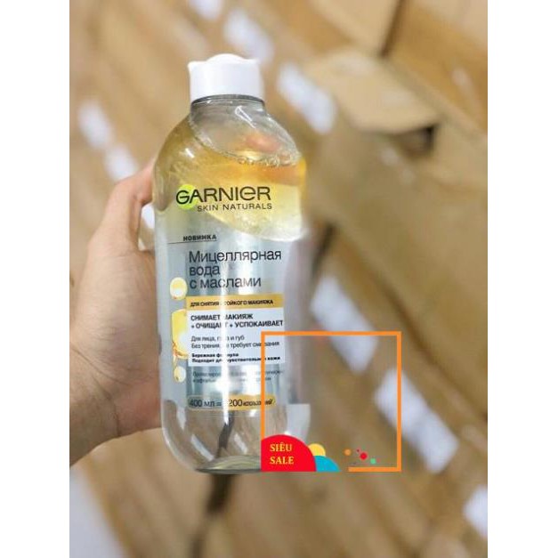 Nước Tẩy Trang Garnier 400ml - bản Nga (date2022)