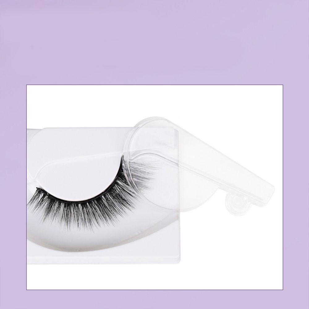 Cặp Lông Mi Giả Mềm Mại Tạo Hiệu Ứng 3D Tự Nhiên Kèm Nhíp Tiện Lợi Dành Cho Trang Điểm