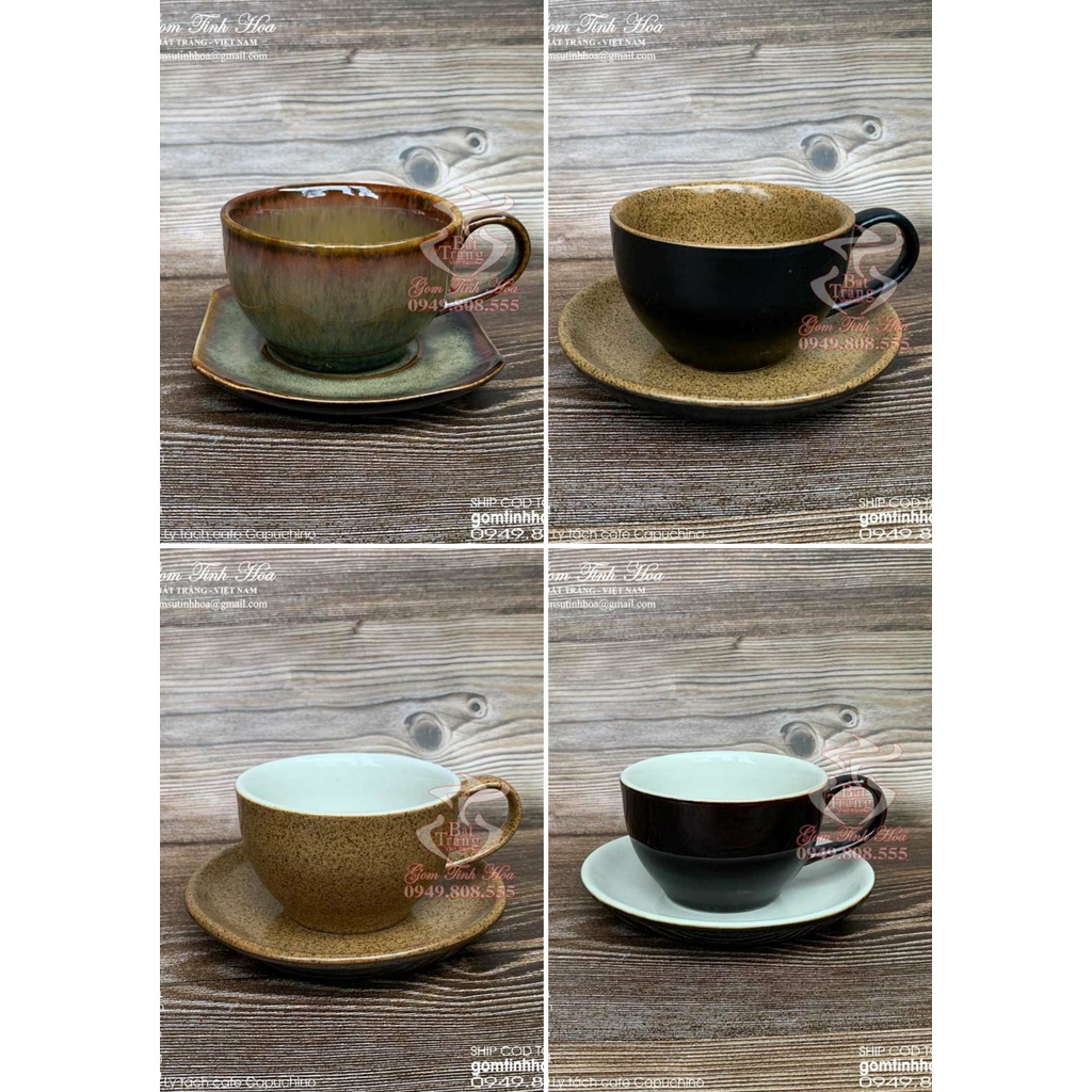 Ly tách sứ uống cafe Capuchino gốm sứ Bát Tràng