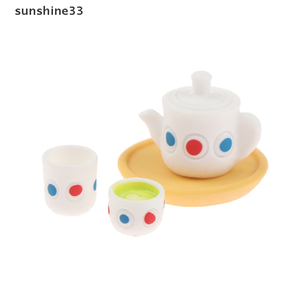 Bộ 4 Ấm Trà Đồ Chơi Búp Bê Cỡ 1 / 12