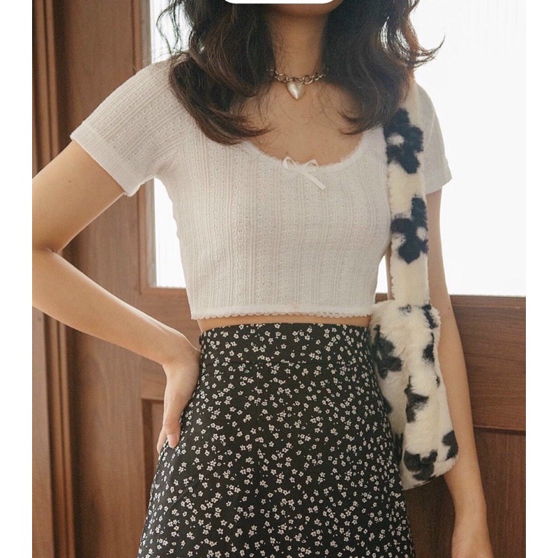 SET ÁO CROP VÀ CHÂN VÁY HOA MIDI | BigBuy360 - bigbuy360.vn