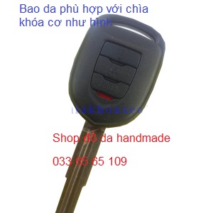 [Spark] Bao da chìa khóa Chevrolet spark bằng da bò, kèm tặng móc khóa, khắc tên miễn phí