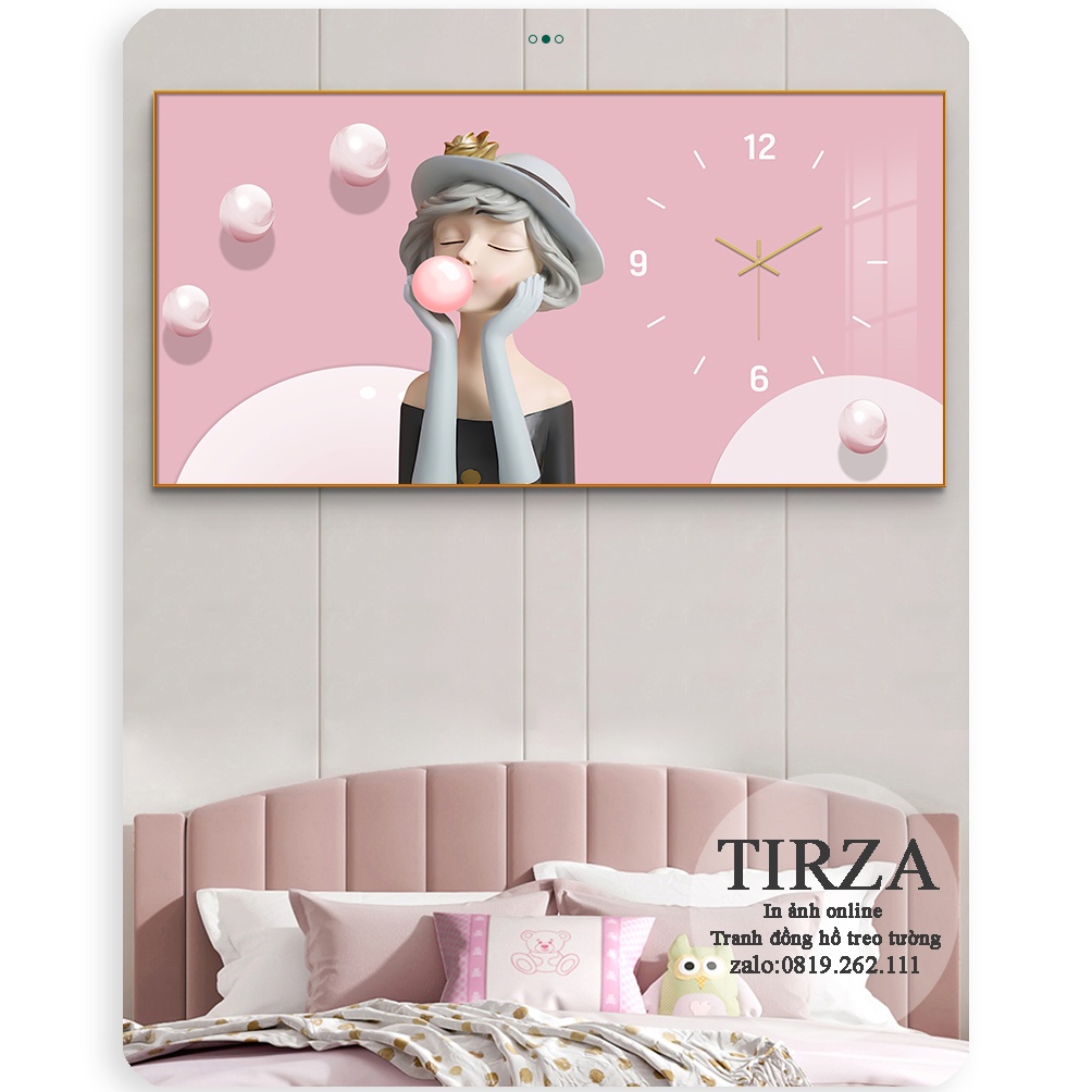 Đồng Hồ Treo Tường Kim Trôi Pha Lê Cao Cấp Sang Trọng Phù Hợp Treo Phòng Khách Phòng Ngủ Salon Tóc Cửa Hàng Spa