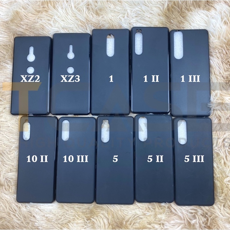 Ốp lưng viền dẻo đen Sony Xperia 1, 1 II, 1 III, 1 IV, 5, 5 II, 5II, 10 II, 10 III, 10 IV, Pro I, XZ2 Pre, XZ Pre