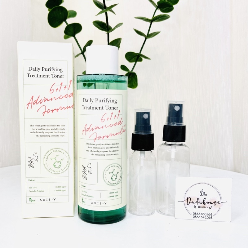 Nước Hoa Hồng Làm Giảm Mụn AXIS-Y Daily Purifying Treatment Toner 200ml