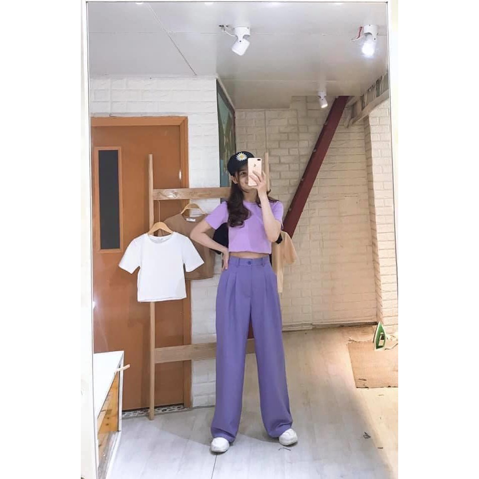 Ảnh thật/VideoÁo croptop nhiều màu -Áo croptop kiểu dáng basic ( có video) Juka Shop