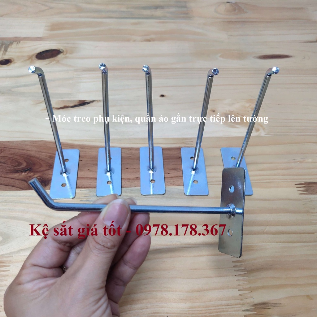 Móc treo phụ kiện, quần áo bắn trực tiếp lên tường