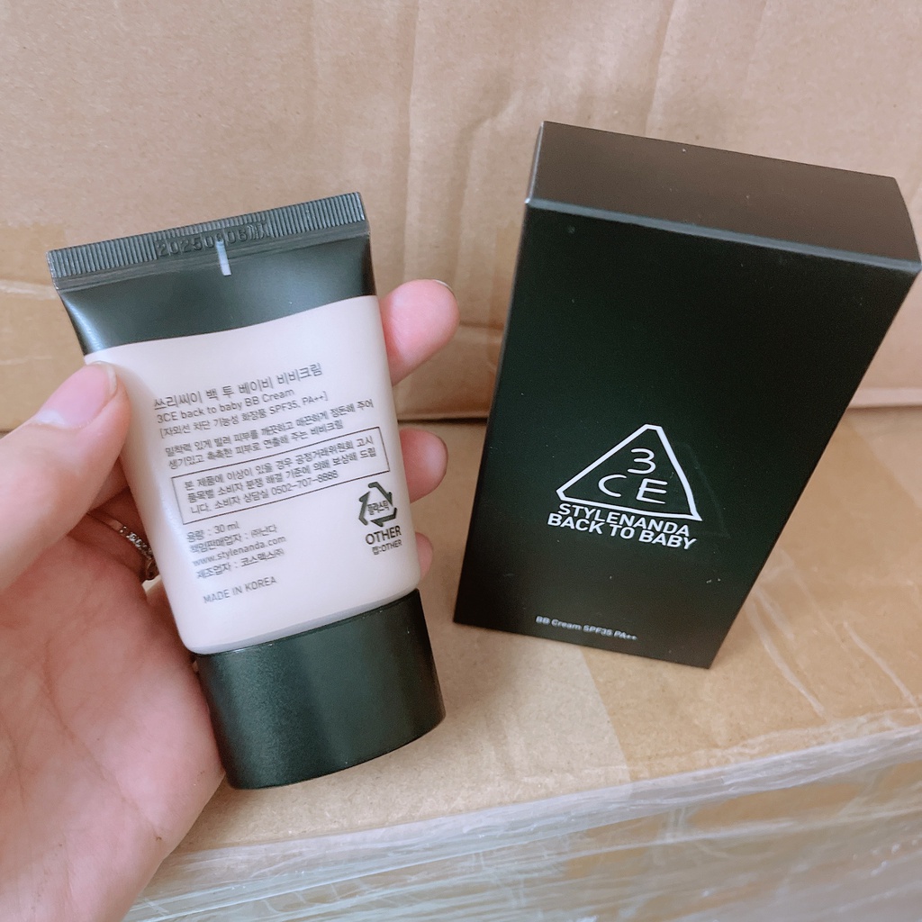 Kem nền 3ce back to baby BB Cream 30ml [Chính Hãng]
