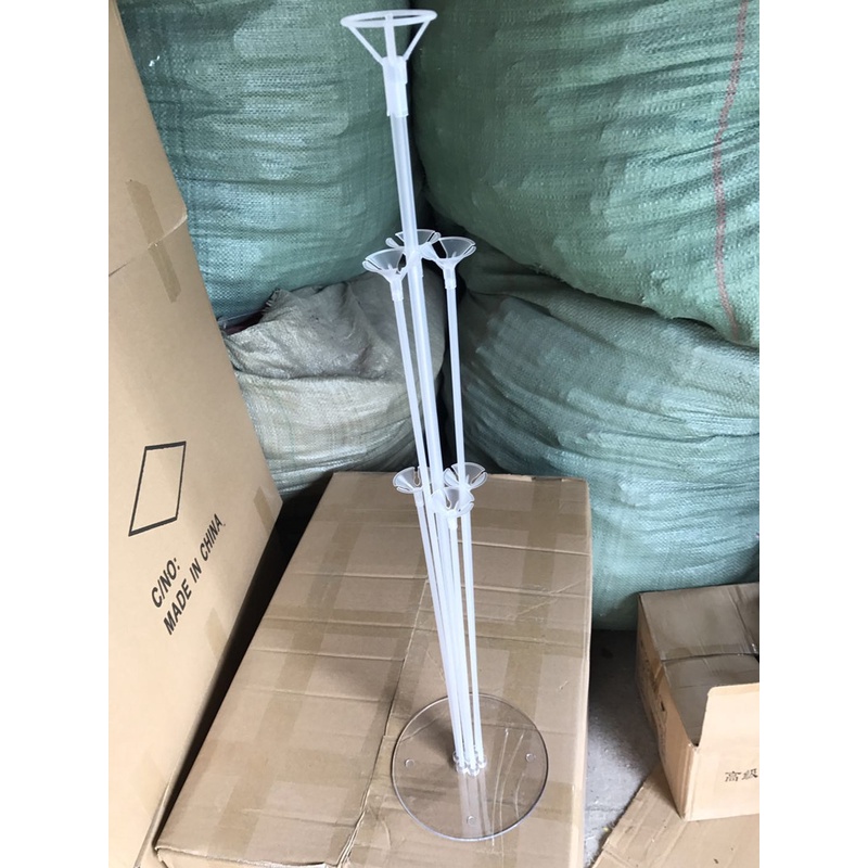 Bộ trụ gắn bóng giả bóng bay trong suốt trang trí tiệc tùng, sinh nhật