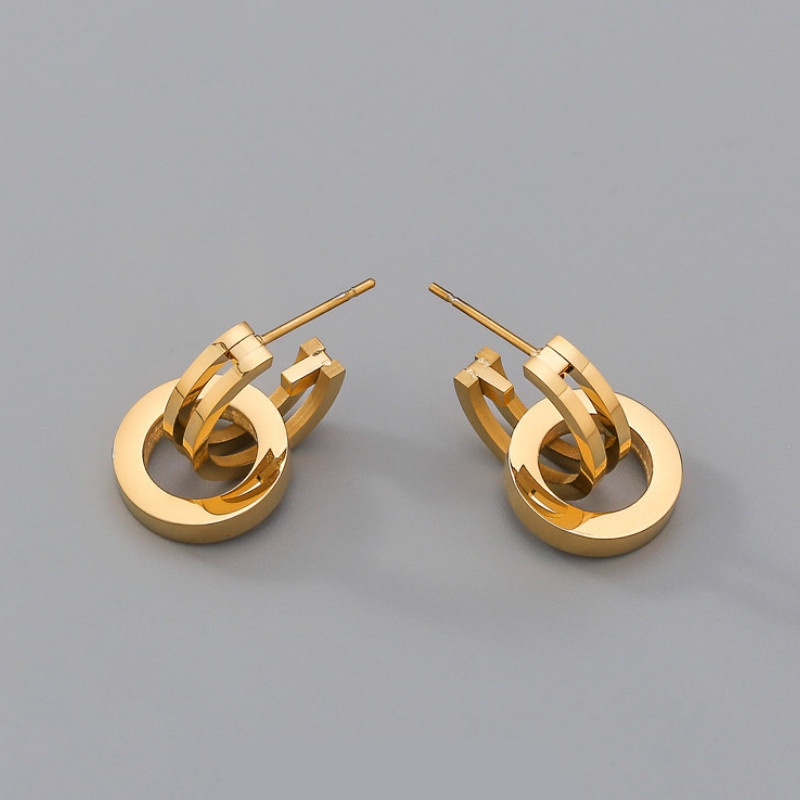 Bông Tai Khoen Tròn Cá Tính Titan Ko Đen TT 4287