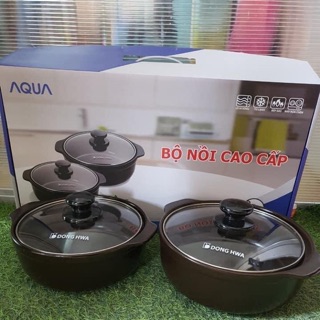 Bộ nồi sứ dong hwa pastel aqua