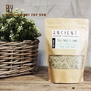 [COMBO50] Túi Zip Đựng Trà, Túi Zipper Giấy Kraft 15x22+4cm Đáy Đứng Có Cửa Sổ - Chống Thấm, Cực Bền _ALY