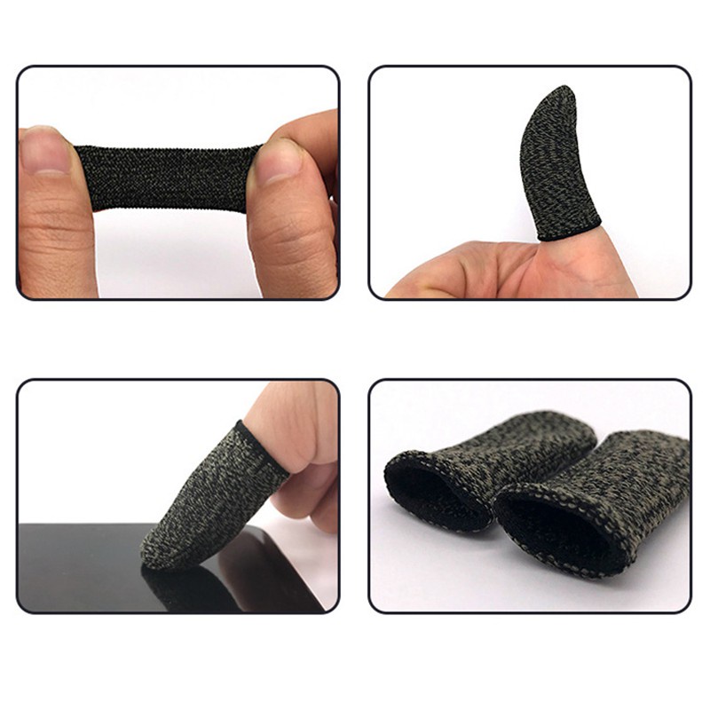 Bọc ngón tay - Cặp bọc đầu ngón tay 2 cái, Găng tay vải sợi siêu dẫn cao cấp chống đổ mồ hôi khi chơi Game PUBG.