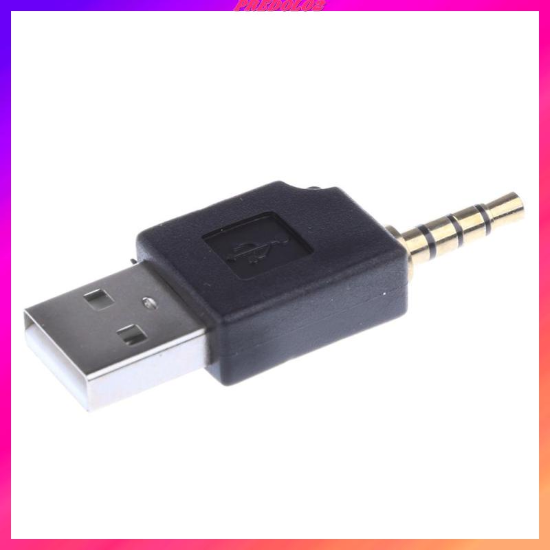 Dây Cáp Sạc Đồng Bộ Dữ Liệu USB 2 Trong 1 3.5mm Cho iPod Shuffle 1st 2nd Màu Đen