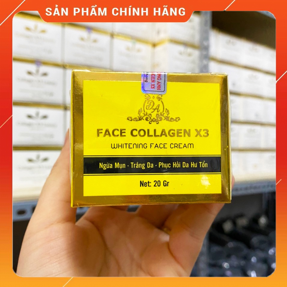 [Chính hãng] Combo Kem Face Collagen X3 + Kem chống nắng nọc ong Colagen X3 Mỹ phẩm Đông Anh