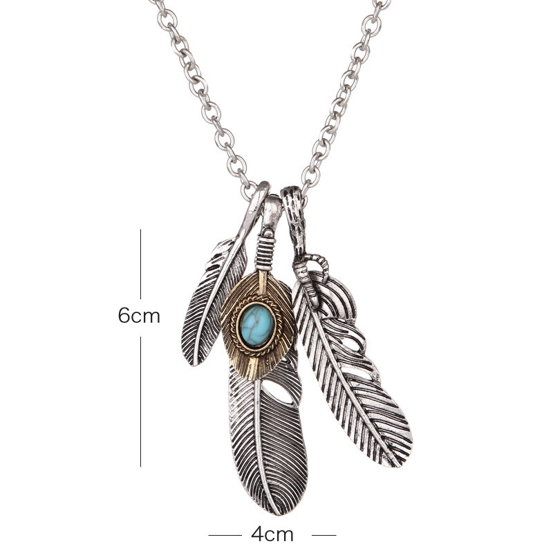 Vòng cổ Mặt Lông Vũ Phong Cách Vintage Thời Trang