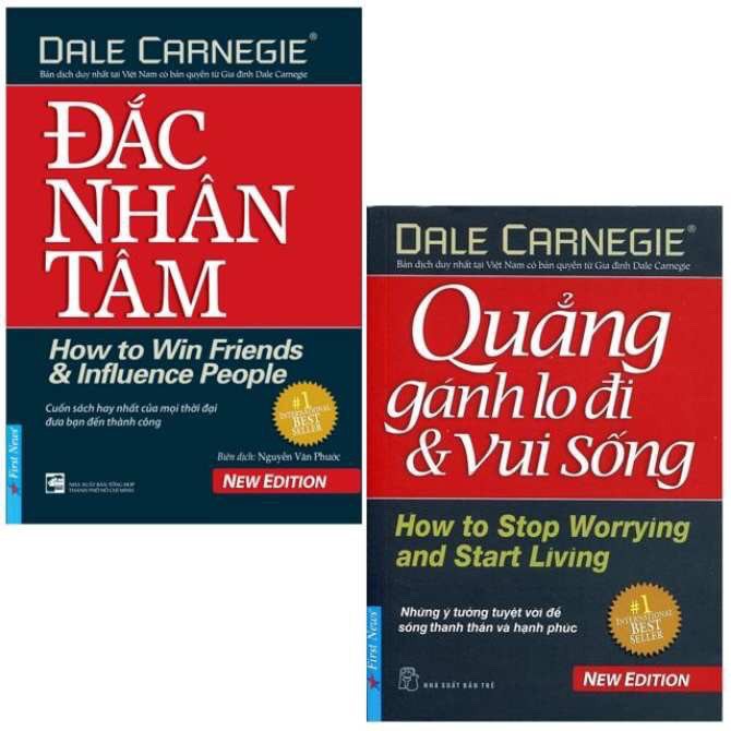 Sách - Đắc nhân tâm + quẳng gánh lo đi ( combo 2 cuốn )