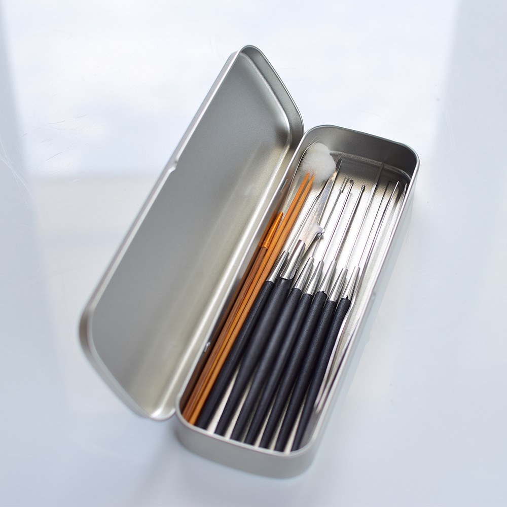 𝐌𝐮𝐚 𝟏 𝐓𝐚̣̆𝐧𝐠 𝟏 Bộ lấy ráy tai chuyên nghiệp 10 món cao cấp hộp kim loại