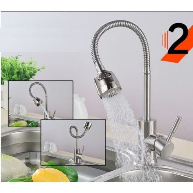 Vòi rửa chén lò xo, xoay 360 độ. vòi rửa chén khuyến mãi giá rẻ, vòi rửa chén cần mềm.