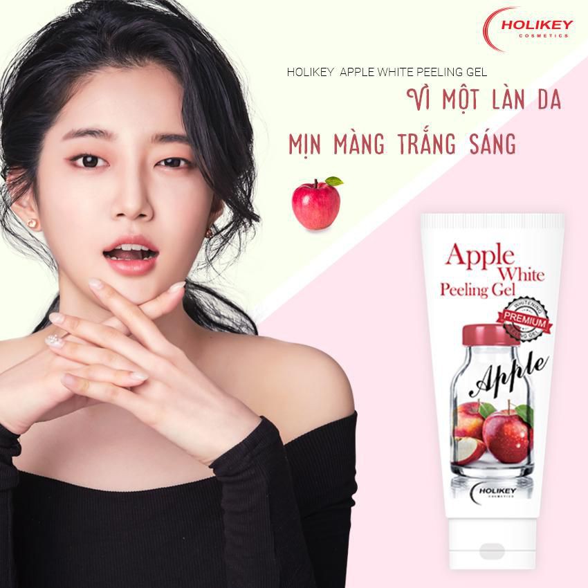 Gel Tẩy Tế Bào Chết Táo Đỏ Holikey Apple White Peeling Gel Làm Sáng Da, Cải Thiện Nếp Nhăn 100ml