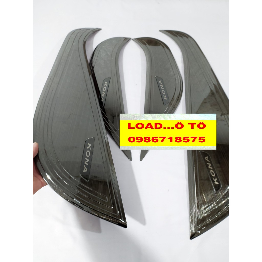 Tapbi Cánh Cửa, Màng Loa xe Huyndai Kona 2022-2018 Mẫu Vân Titan Cao Cấp, Bộ ốp Titan chống trầy xước Tapli