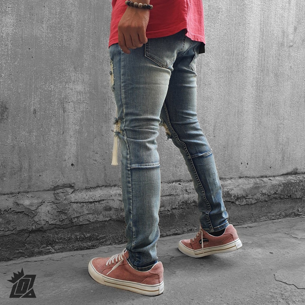 [Update] Quần Jeans Nam Rách Gối Khóa Zip Thương Hiệu PACSUN ( Hàng VNXK)