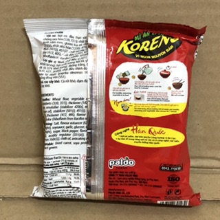 Mì Koreno Bò Cay 75g/100g