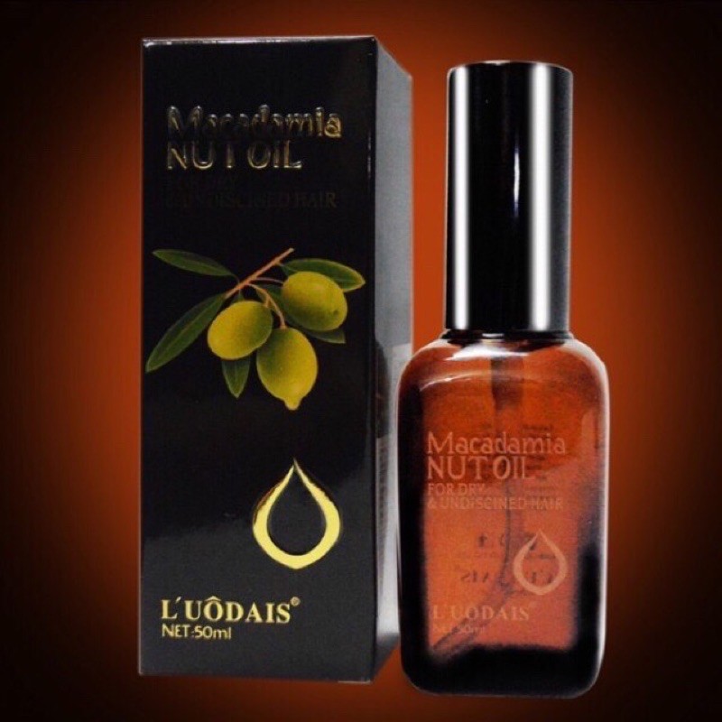 Tinh dầu dưỡng tóc MACADAMIA serum dưỡng tóc uốn Luodais NUT OIL 50ML CT45