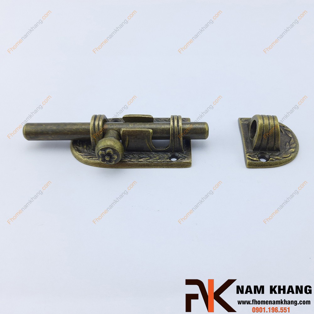 Chốt cửa bằng đồng NKD083C (Màu Đồng Cổ)