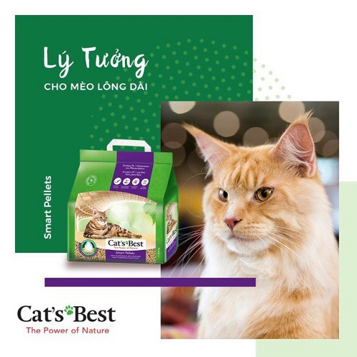 [CHÍNH HÃNG] LÓT Ổ VỆ SINH CAT'S BEST CHO MÈO - SMART PELLET - GÓI 10L~5KG