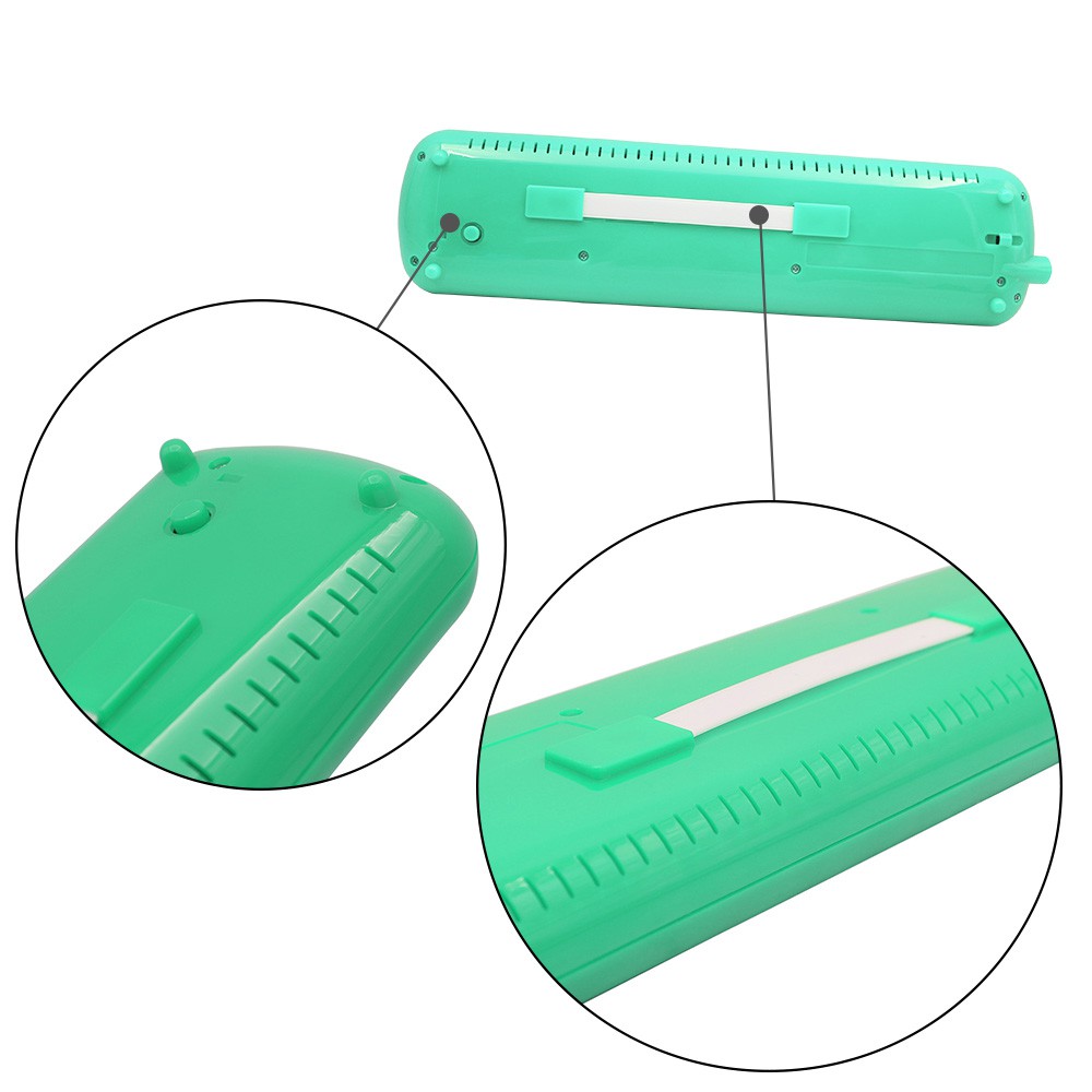 32 phím Melodica Nhạc cụ Bàn phím đàn piano không khí Melodicas với Túi đựng Đôi ống ngậm Khăn lau phím Dán ống dài
