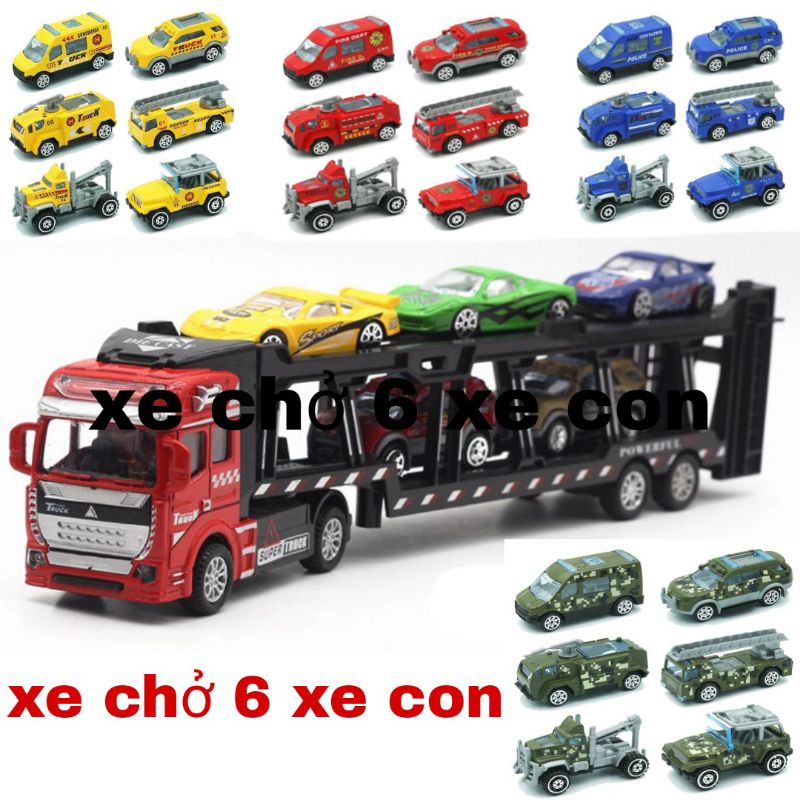 XE ĐẦU KIM LOẠI CHỞ 6 XE HỢP KIM SIÊU NHẸ