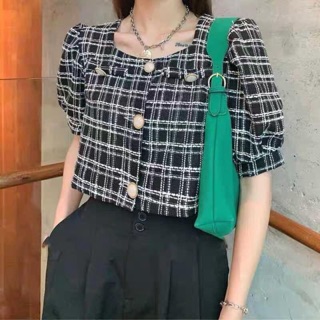 Bán sỉ áo dạ kẻ cho nữ ( có video)