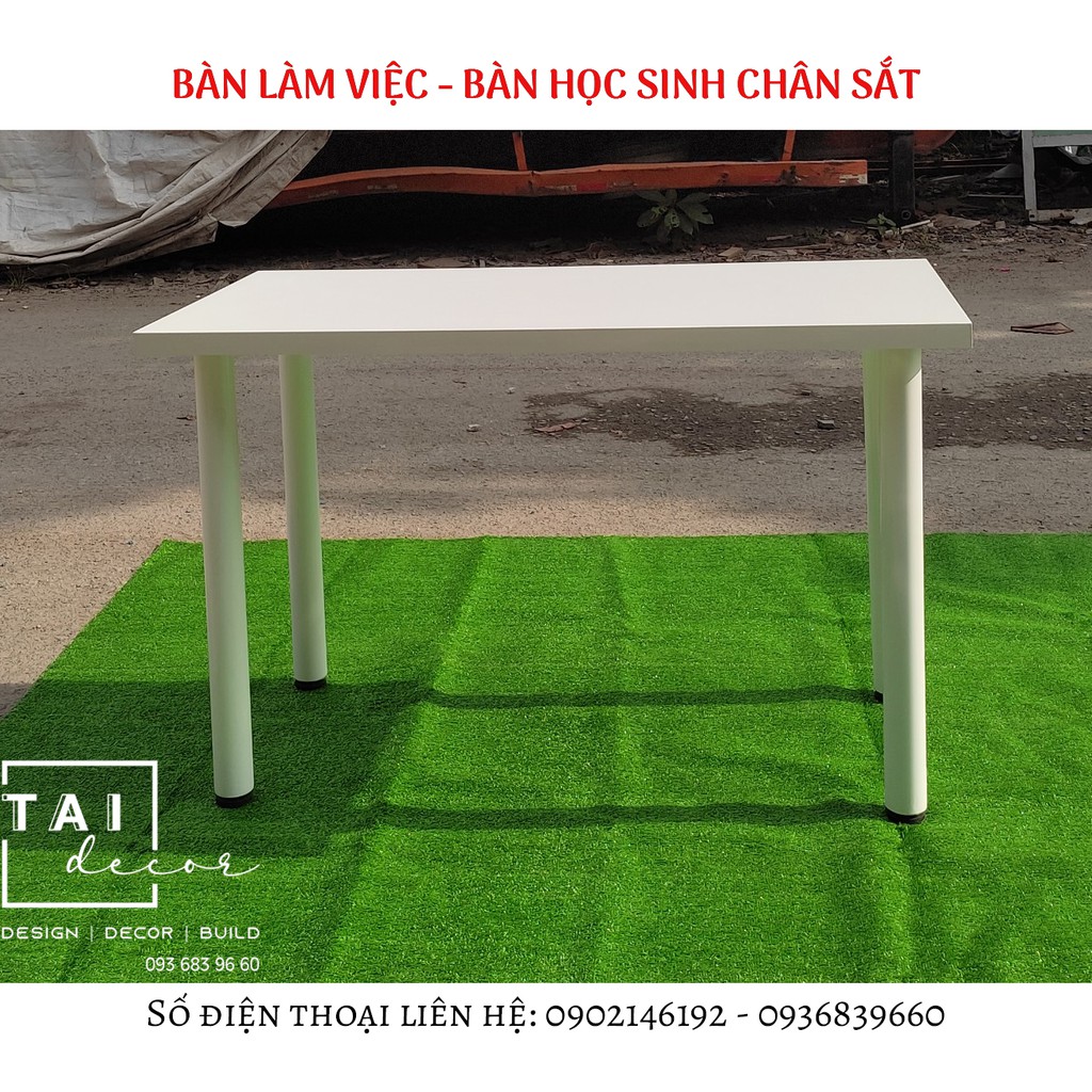 CHÂN BÀN SẮT SƠN TĨNH ĐIỆN LÀM BÀN HỌC BÀN LÀM VIỆC - TẶNG KÈM ĐẾ CAO SU CAO CẤP TC071